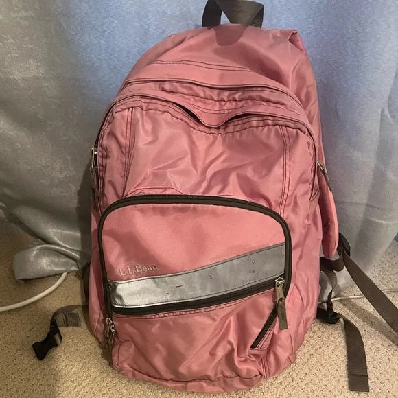 L.L. Bean Bags Light Pink Ll Bean Backpack Poshmark
